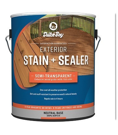 Gallon can of exterior stain + sealer