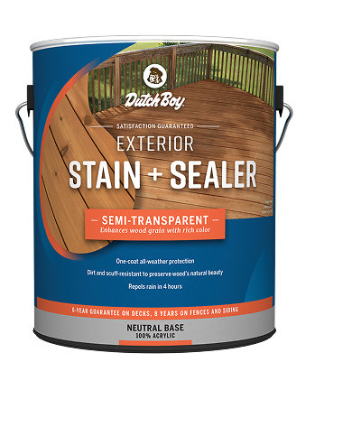 Gallon can of exterior stain + sealer