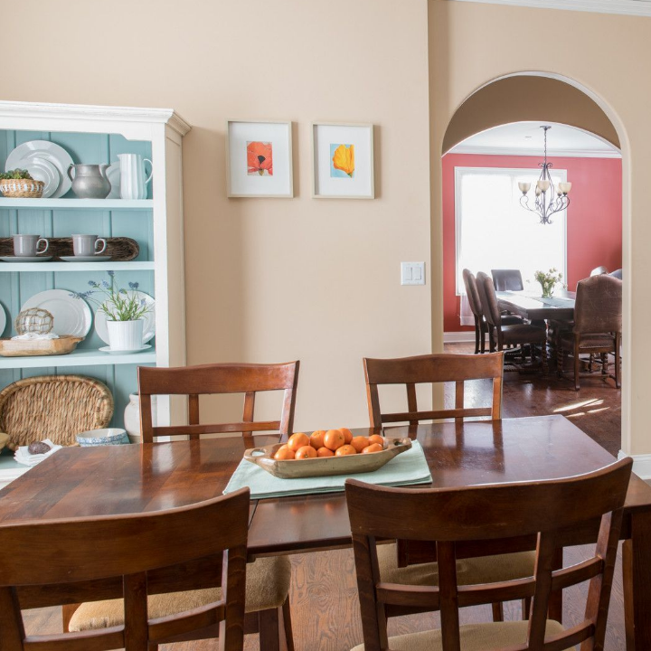 kitchen with table, chairs