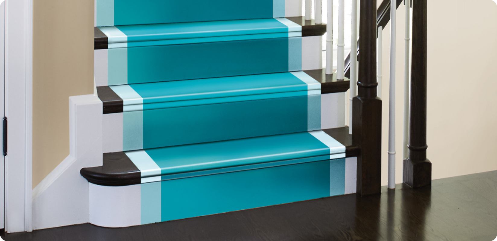 stairs with paint