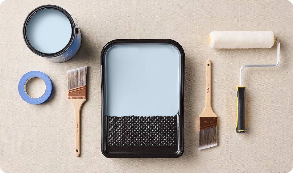 Assortment of painting tools