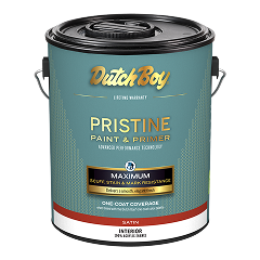 Can of Dutch Boy Pristine interior paint